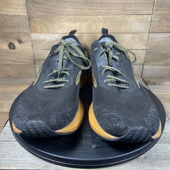 Brooks Womens 12 Shoes Levitate 4 Black Gold Victory Running Trainer NO INSOLES - Picture 2 of 10